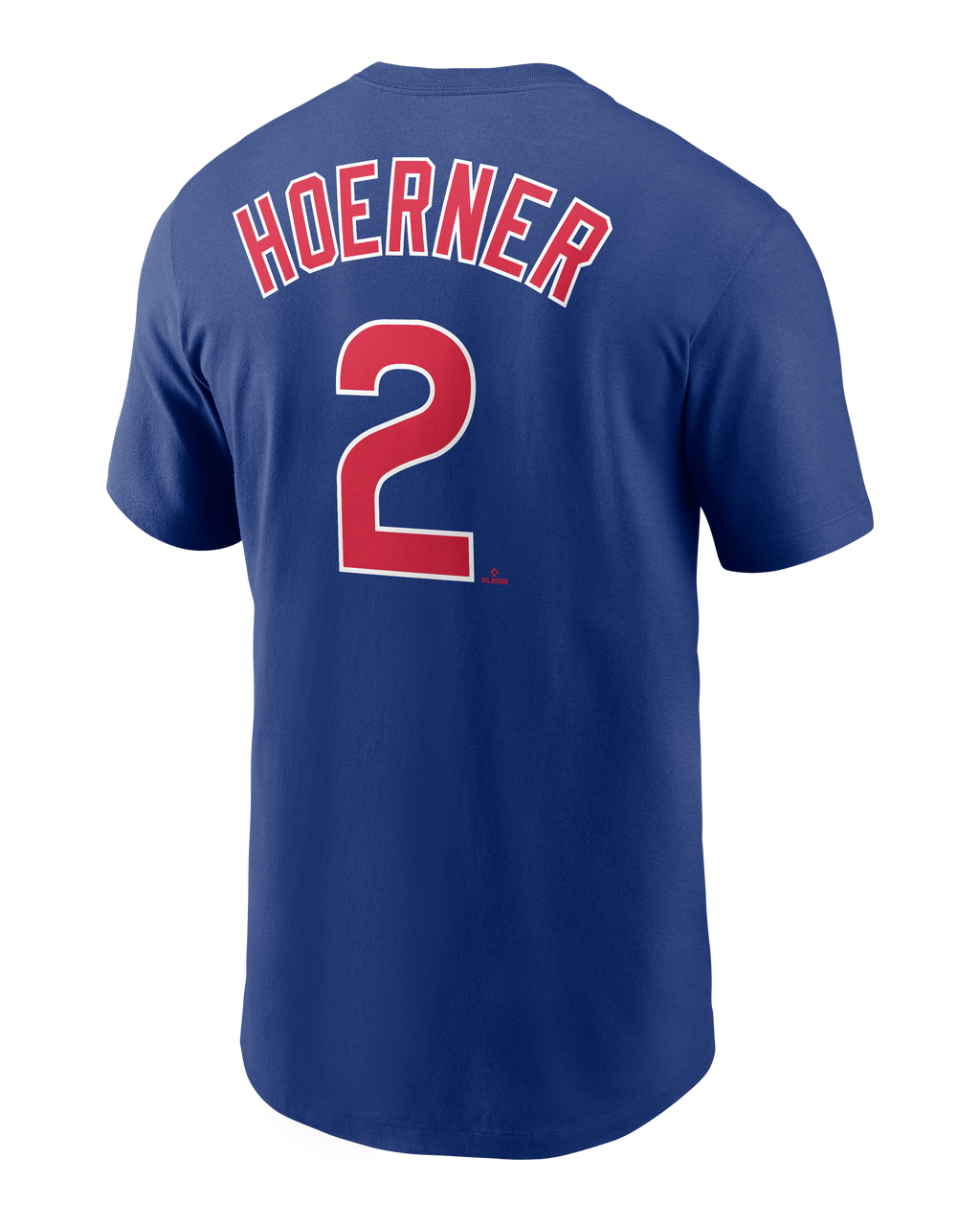 Nico Hoerner #2 Chicago Cubs Nike Men T-Shirt product image 1, provided for visual reference and product detail review