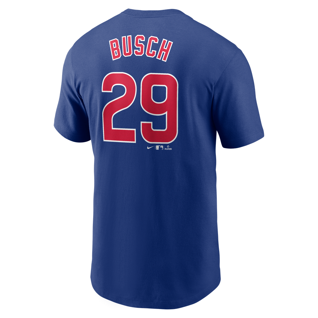Michael Busch #29 Chicago Cubs Nike Men T-Shirt product image 1, provided for visual reference and product detail review