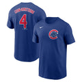 Pete Crow-Armstrong Chicago Cubs #4 Nike Royal T-Shirt product image 1, provided for visual reference and product detail
