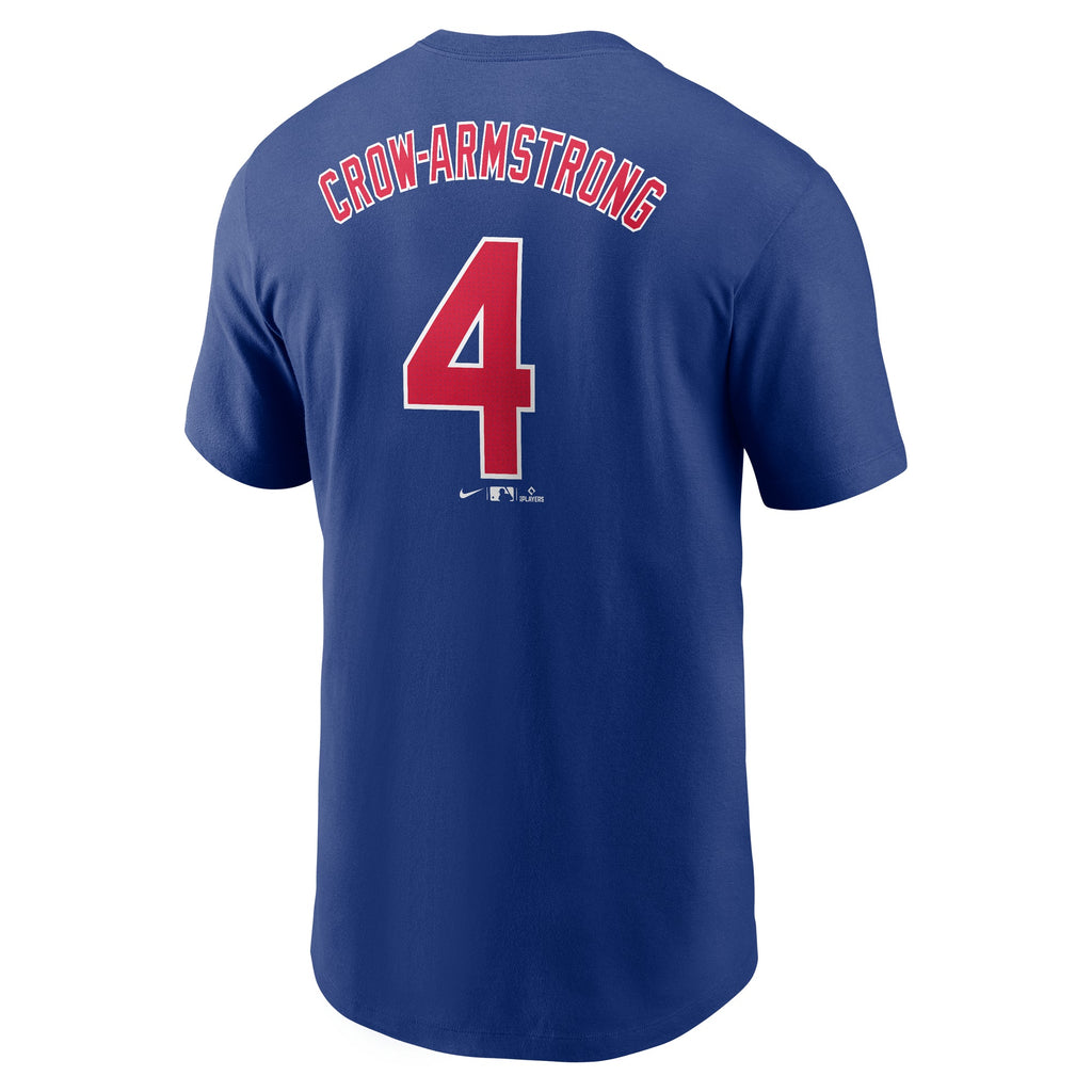 Pete Crow-Armstrong Chicago Cubs #4 Nike Royal T-Shirt product image 2, provided for visual reference and product detail