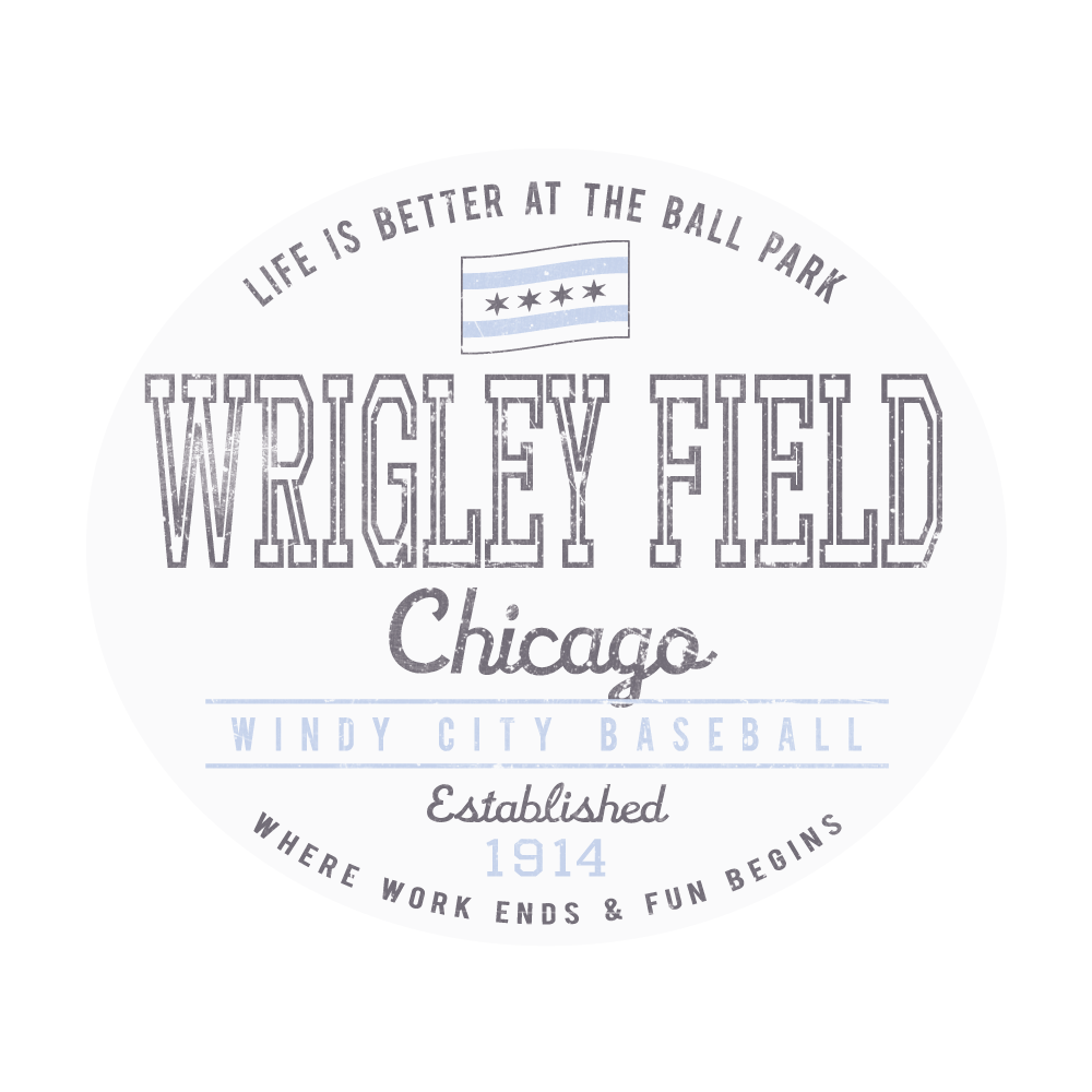 Wrigley Field Life Is Better At The Ballpark Sticker product image 1, provided for visual reference and product detail review