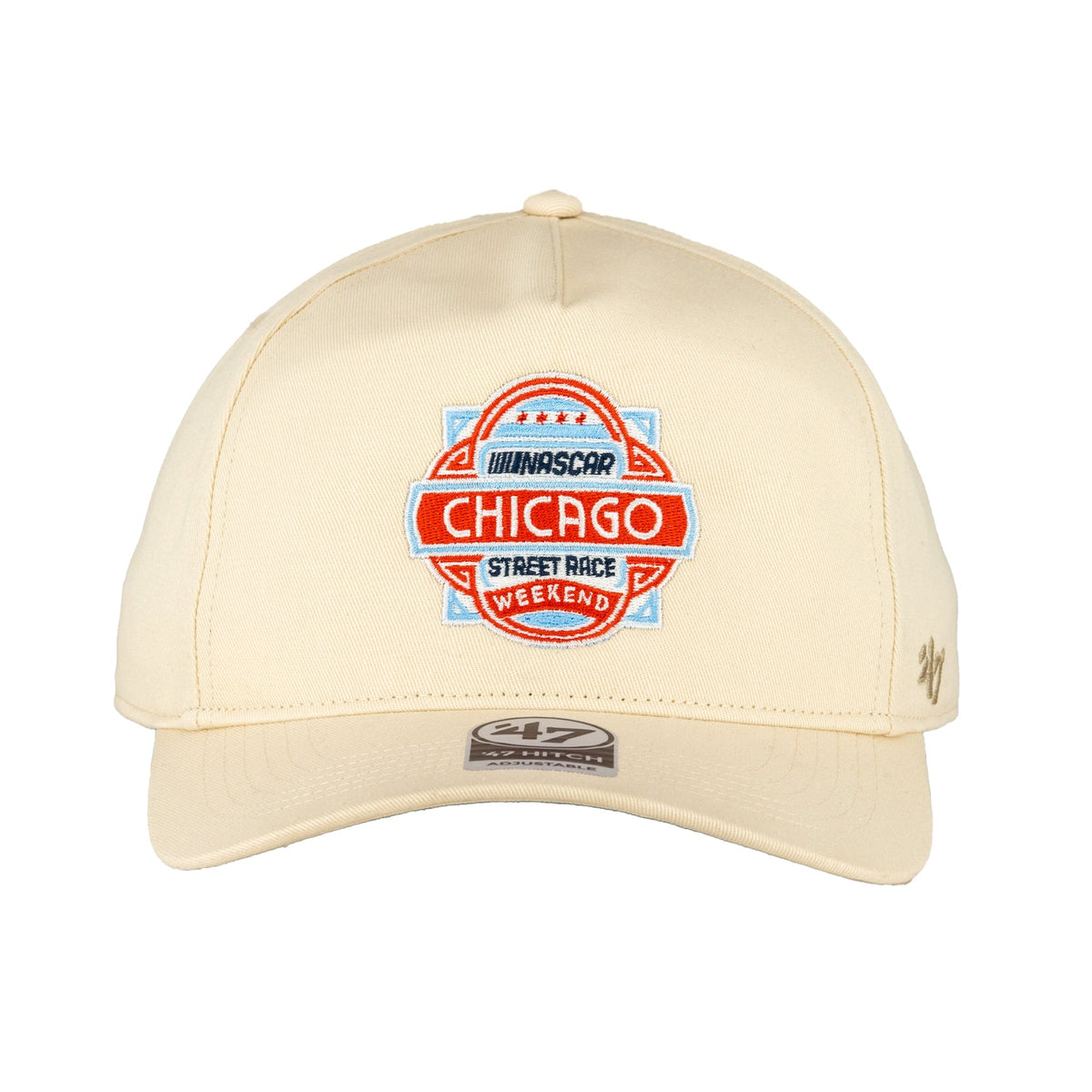 Nascar Chicago Street Race Off-White '47 Hitch Adjustable Hat product image 2, provided for visual reference and product