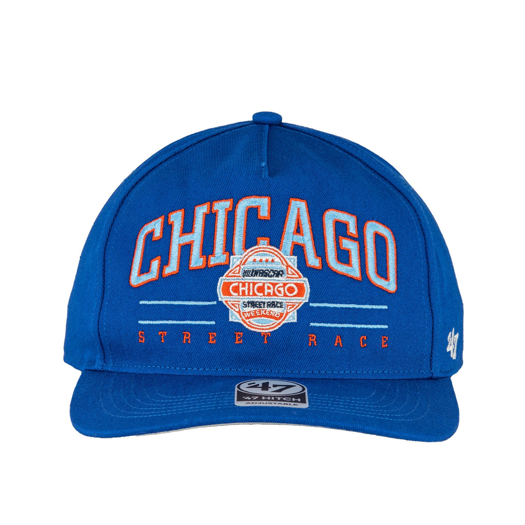 Nascar Chicago Street Race '47 Hitch Royal Adjustable Hat product image 1, provided for visual reference and product detail