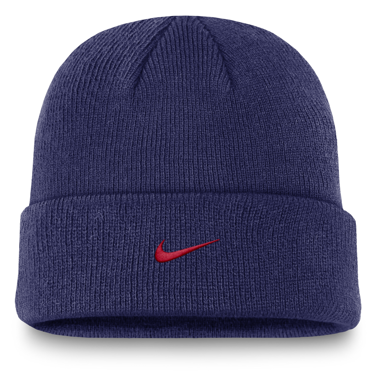 Chicago Cubs Nike Cuffed Blue Beanie C Logo Winter Knit Hat product image 2, provided for visual reference and product