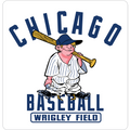 Wrigley Field Chicago Baseball Kid Sticker product image 1, provided for visual reference and product detail review