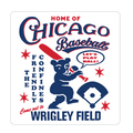 Wrigley Field The Friendly Confines Let's Play Ball Sticker product image 1, provided for visual reference and product