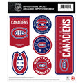 Montreal Canadiens NHL 12"x14" Team Fan Vinyl Sticker Set product image 1, provided for visual reference and product detail