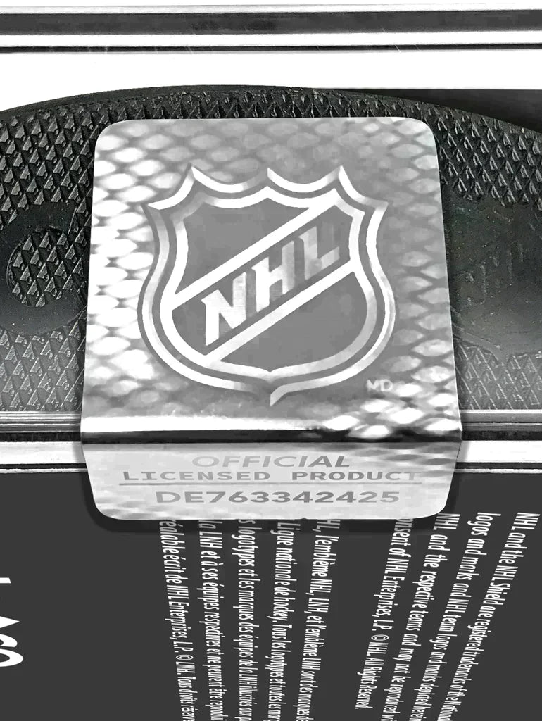 Calgary Flames NHL Inglasco 2025-26 Officially Licensed Game Hockey Puck product image 5, provided for visual reference and