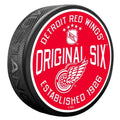 Detroit Red Wings Original Six NHL 1950's Textured Hockey Puck product image 1, provided for visual reference and product