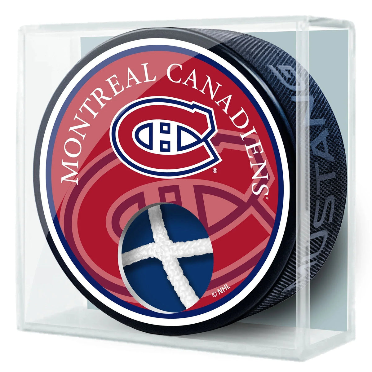 Montreal Canadiens NHL Game Used Net Hockey Puck product image 2, provided for visual reference and product detail review