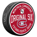 Montreal Canadiens Original Six NHL 1950's Textured Hockey Puck product image 1, provided for visual reference and product
