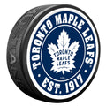 Toronto Maple Leafs NHL Team Established Hockey Puck product image 1, provided for visual reference and product detail review