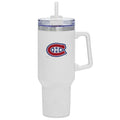 Montreal Canadiens NHL 40oz White Primary Logo Travel Mug product image 1, provided for visual reference and product detail