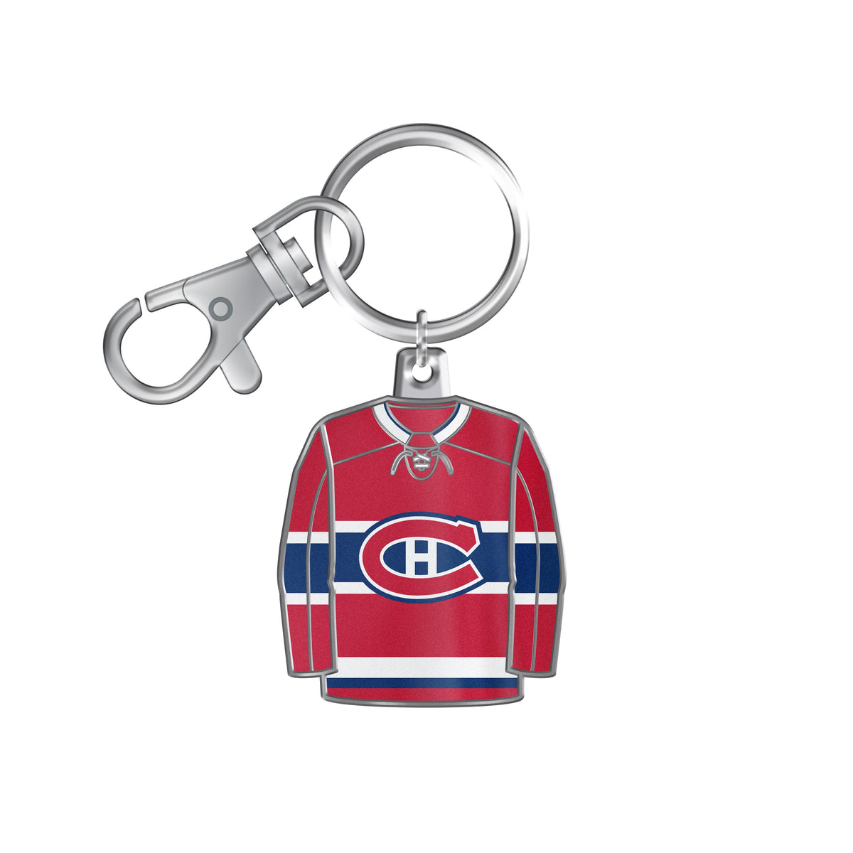 Montreal Canadiens NHL TSV Team Uniform Keychain product image 1, provided for visual reference and product detail review
