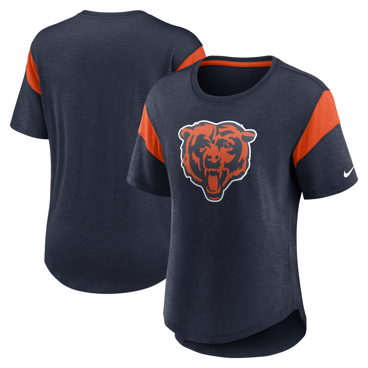 Chicago Bears Nike Women Slub Bear Head Logo Top product image 1, provided for visual reference and product detail review