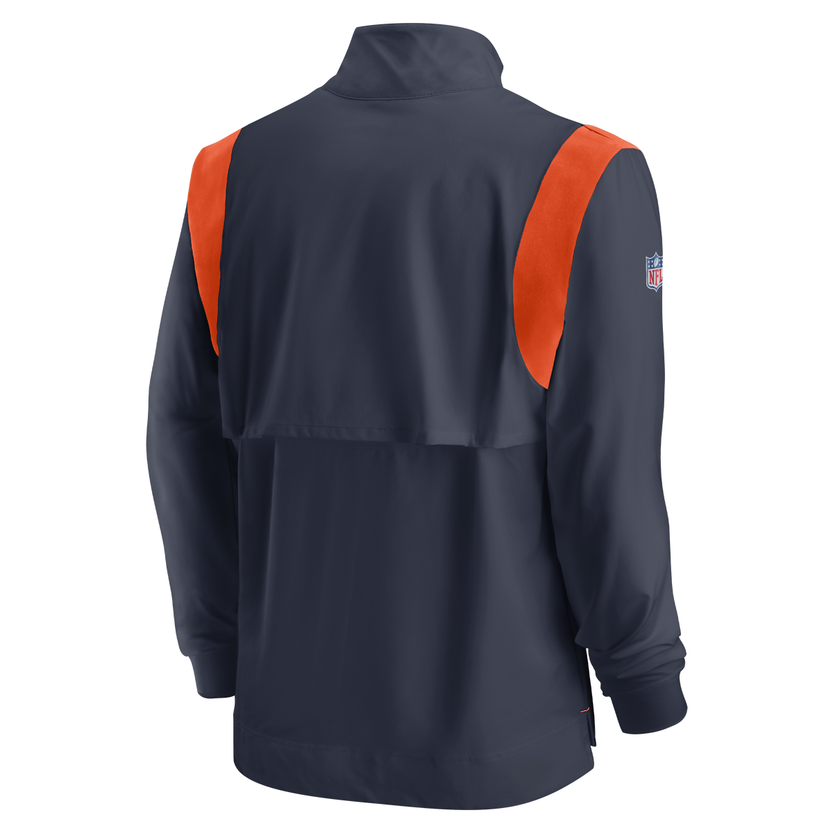 Chicago Bears Nike Navy Lightweight Coaches Jacket product image 2, provided for visual reference and product detail review