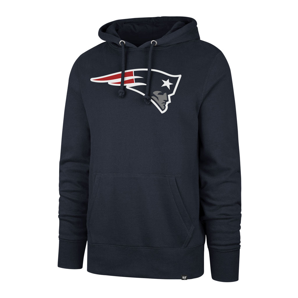 New England Patriots NFL 47 Brand Men Navy Imprint Headline Pullover Hoodie product image 1, provided for visual reference