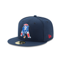 New England Patriots NFL New Era Men Oceanside Blue 59Fifty Classic Logo Fitted Hat product image 1, provided for visual