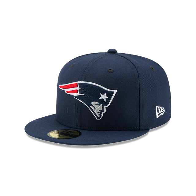 New England Patriots NFL New Era Men Oceanside Blue 59Fifty Team Basic Fitted Hat product image 1, provided for visual