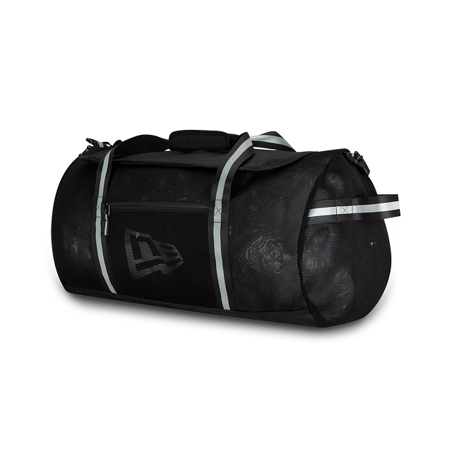 New Era Black Mesh Reflect Duffel Bag 65L AX20 product image 1, provided for visual reference and product detail review