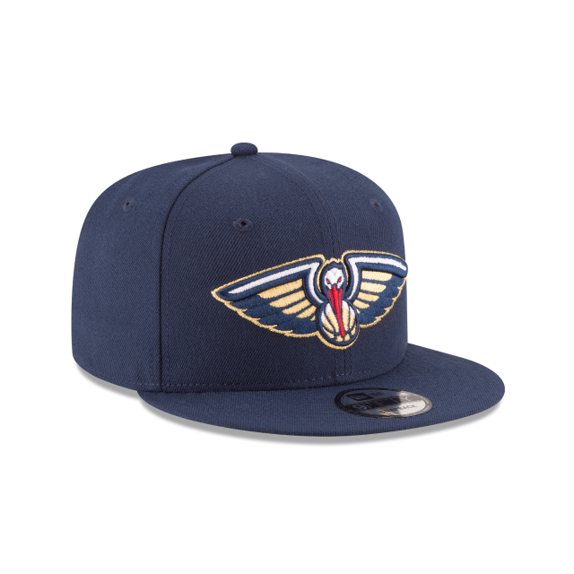 New Orleans Pelicans NBA New Era Men Navy 9Fifty Basic Snapback product image 3, provided for visual reference and product