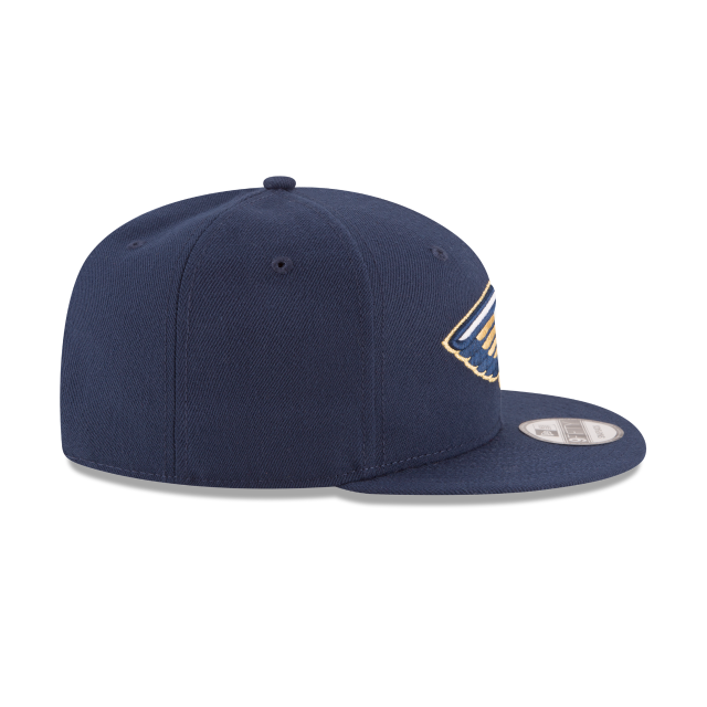 New Orleans Pelicans NBA New Era Men Navy 9Fifty Basic Snapback product image 6, provided for visual reference and product
