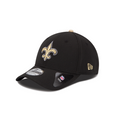 New Orleans Saints NFL New Era Men Black 39Thirty Team Classic Stretch Fit Hat product image 1, provided for visual