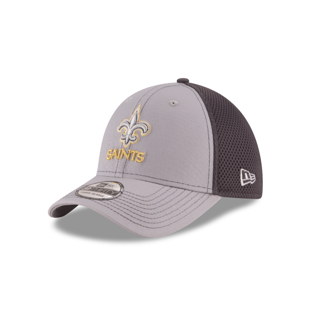 New Orleans Saints NFL New Era Men Grey 39Thirty Grayed Out Neo 2 Stretch Fit Hat product image 1, provided for visual
