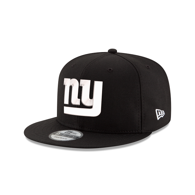 New York Giants NFL New Era Men Black White 9Fifty Basic Snapback product image 1, provided for visual reference and product