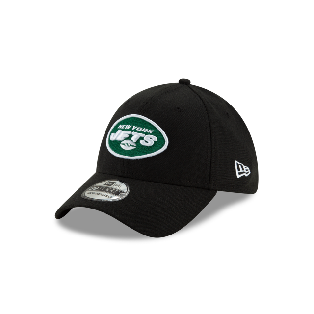 New York Jets NFL New Era Men Black 39Thirty Team Classic Stretch Fit Hat product image 1, provided for visual reference and