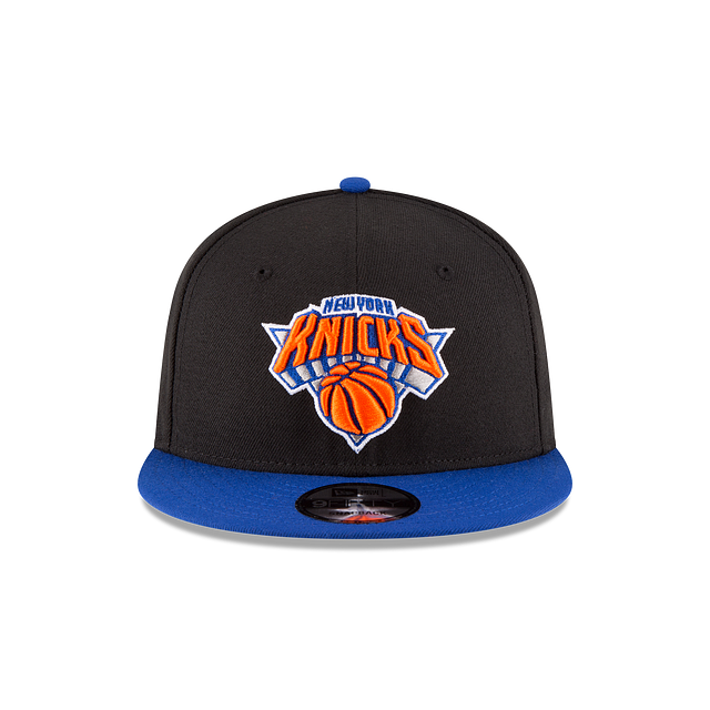 New York Knicks NBA New Era Men Black/Royal Blue 9Fifty Two Tone Snapback product image 4, provided for visual reference and