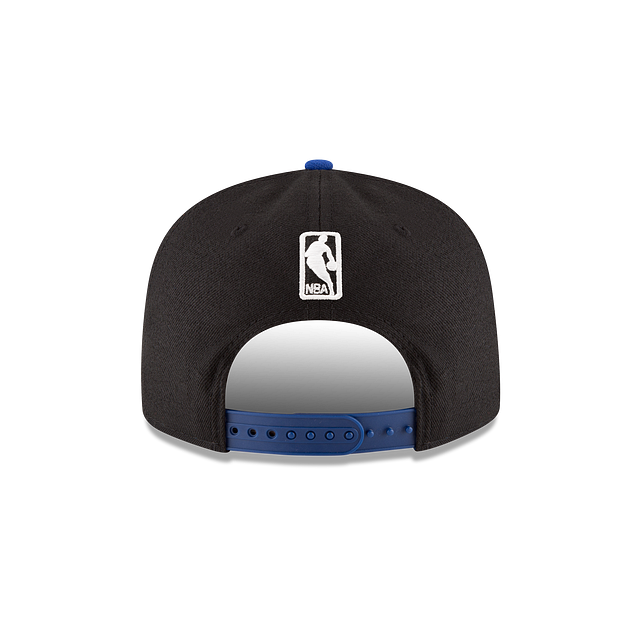 New York Knicks NBA New Era Men Black/Royal Blue 9Fifty Two Tone Snapback product image 2, provided for visual reference and