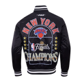 New York Knicks NBA Pro Standard Men Black 2026 Championship Satin Jacket product image 1, provided for visual reference and