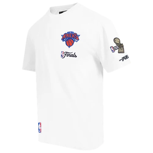 New York Knicks NBA Pro Standard Men White 2026 Championship Drop Shoulder T-Shirt product image 5, provided for visual