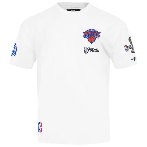 New York Knicks NBA Pro Standard Men White 2026 Championship Drop Shoulder T-Shirt product image 3, provided for visual