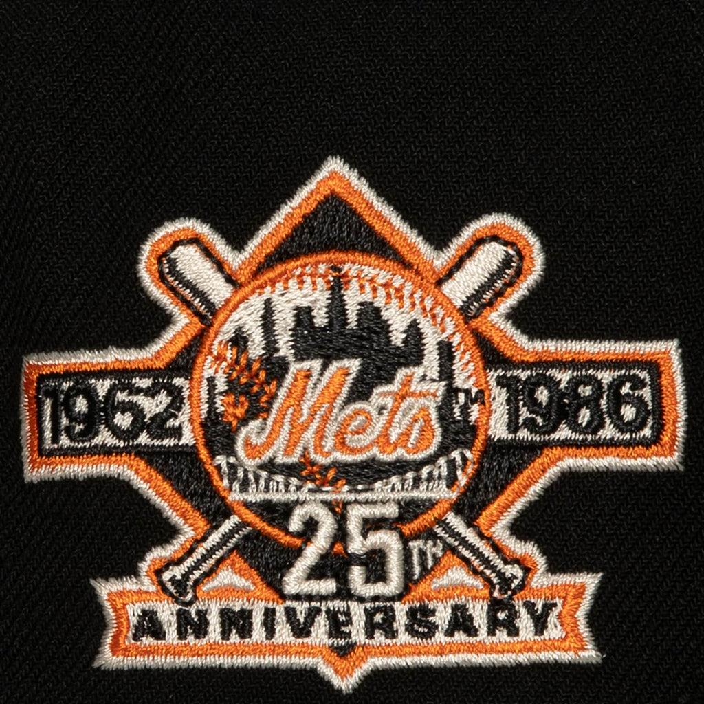 New York Mets MLB Mitchell & Ness Men Black 25th Anniversary Snapback product image 3, provided for visual reference and
