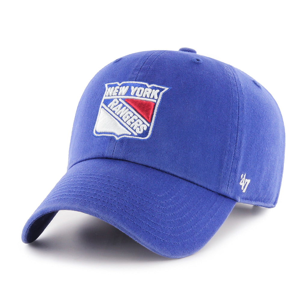 New York Rangers NHL 47 Brand Men Royal Clean Up Adjustable Hat product image 1, provided for visual reference and product