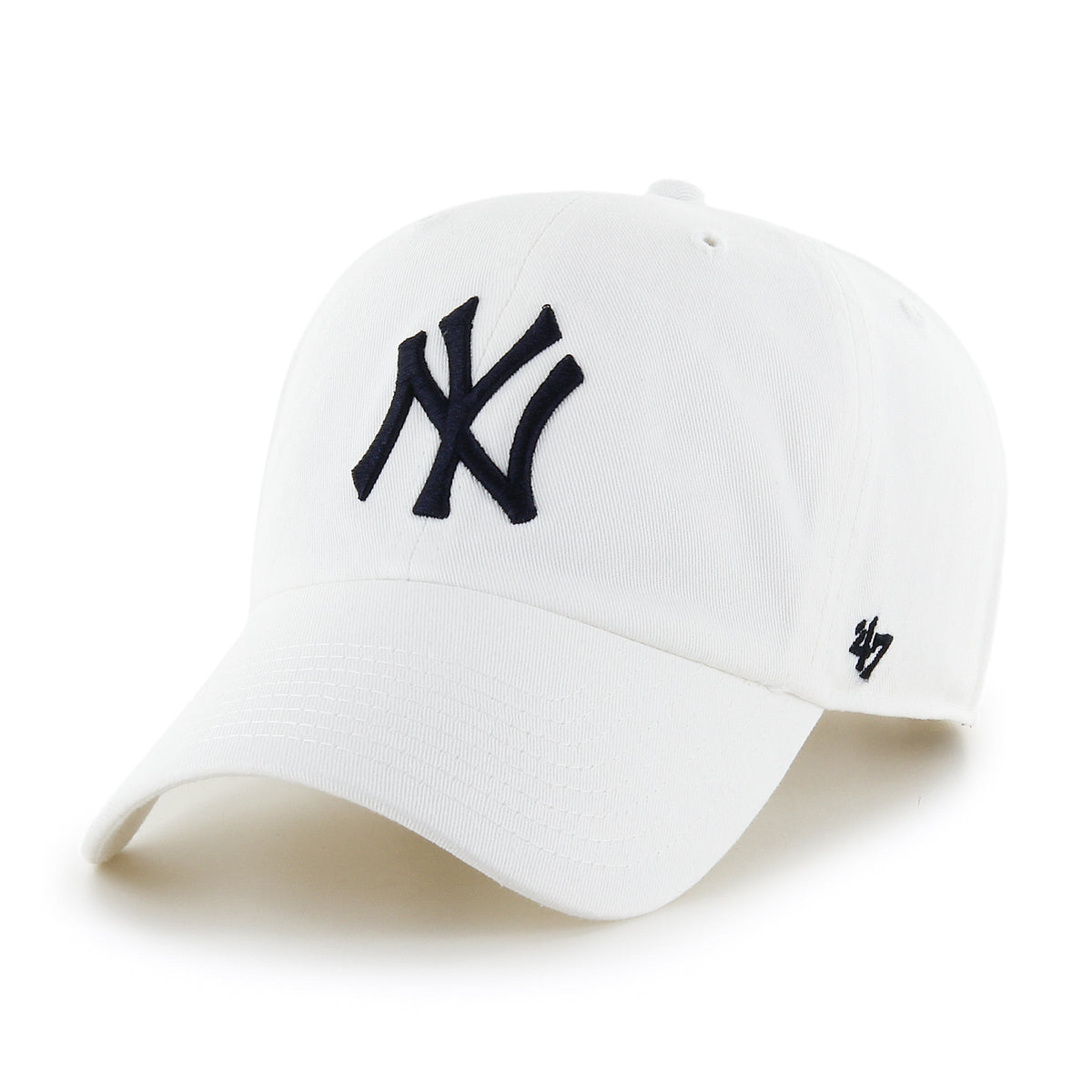 New York Yankees MLB 47 Brand Men White Alternate Clean Up Adjustable Hat product image 1, provided for visual reference and