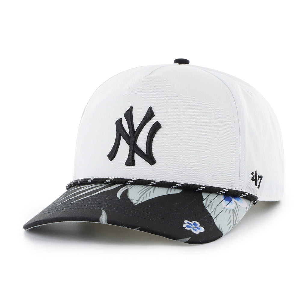 New York Yankees MLB 47 Brand Men White Dark Tropic Hitch Adjustable Hat product image 1, provided for visual reference and