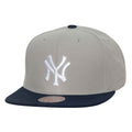 New York Yankees MLB Mitchell & Ness Men Grey Cooperstown Snapback product image 1, provided for visual reference and