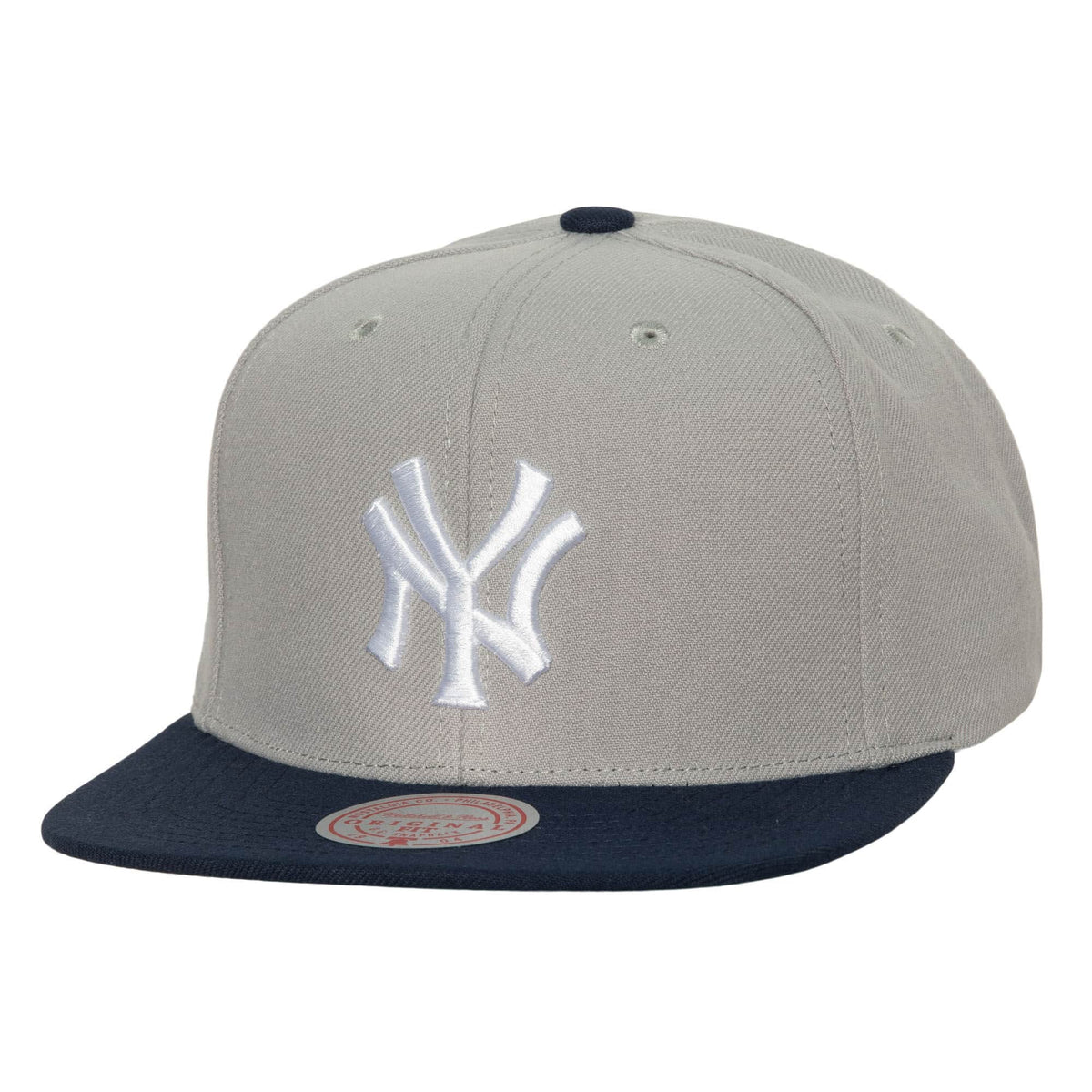 New York Yankees MLB Mitchell & Ness Men Grey Cooperstown Snapback product image 1, provided for visual reference and
