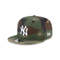 New York Yankees MLB New Era Men 9Fifty Woodland Camo Basic Snapback product image 1, provided for visual reference and
