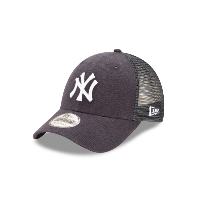 New York Yankees MLB New Era Men Navy 9Forty Primary Logo Trucker Adjustable Hat product image 1, provided for visual