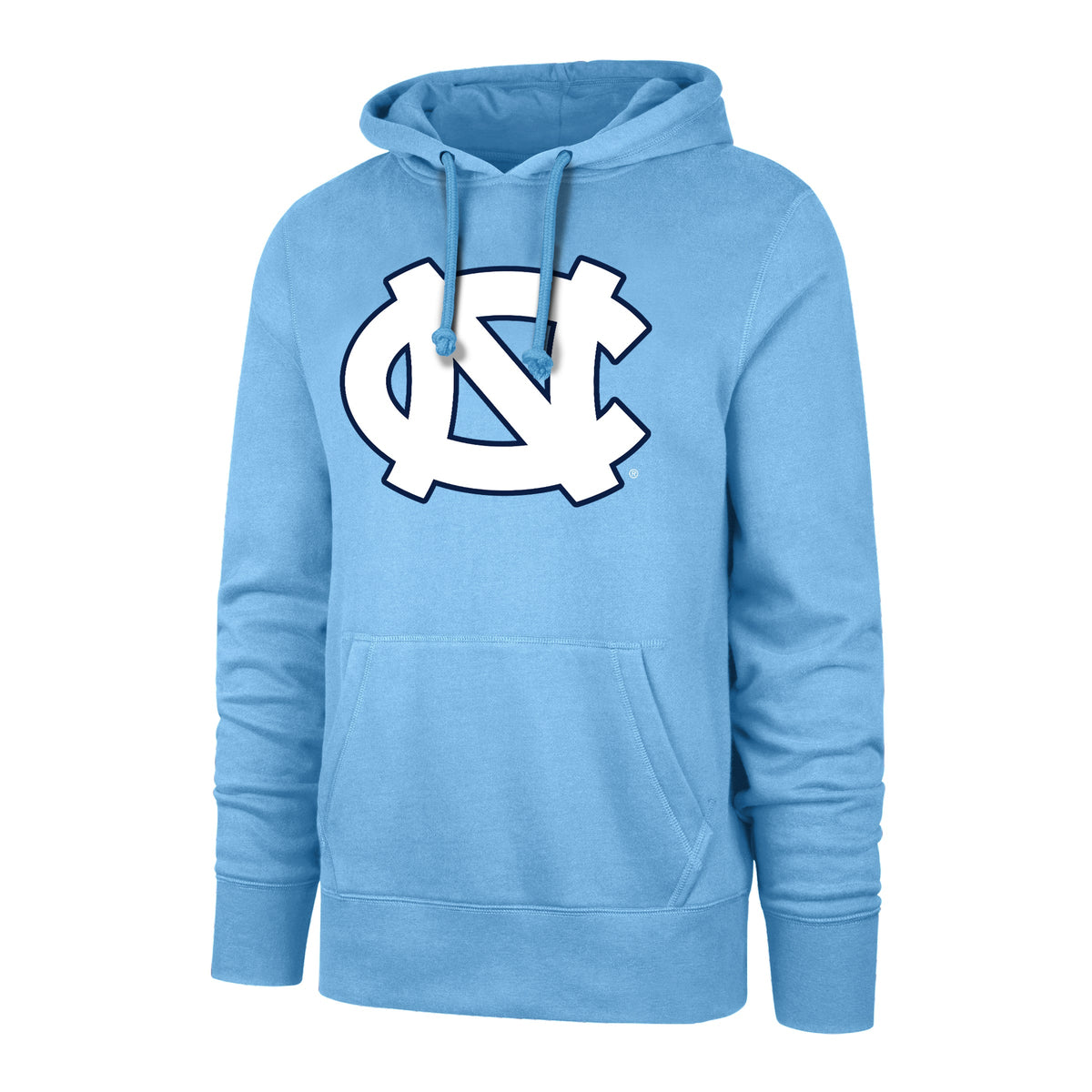 North Carolina Tar Heels NCAA 47 Brand Men Light Blue Imprint Headline Pullover Hoodie product image 1, provided for visual