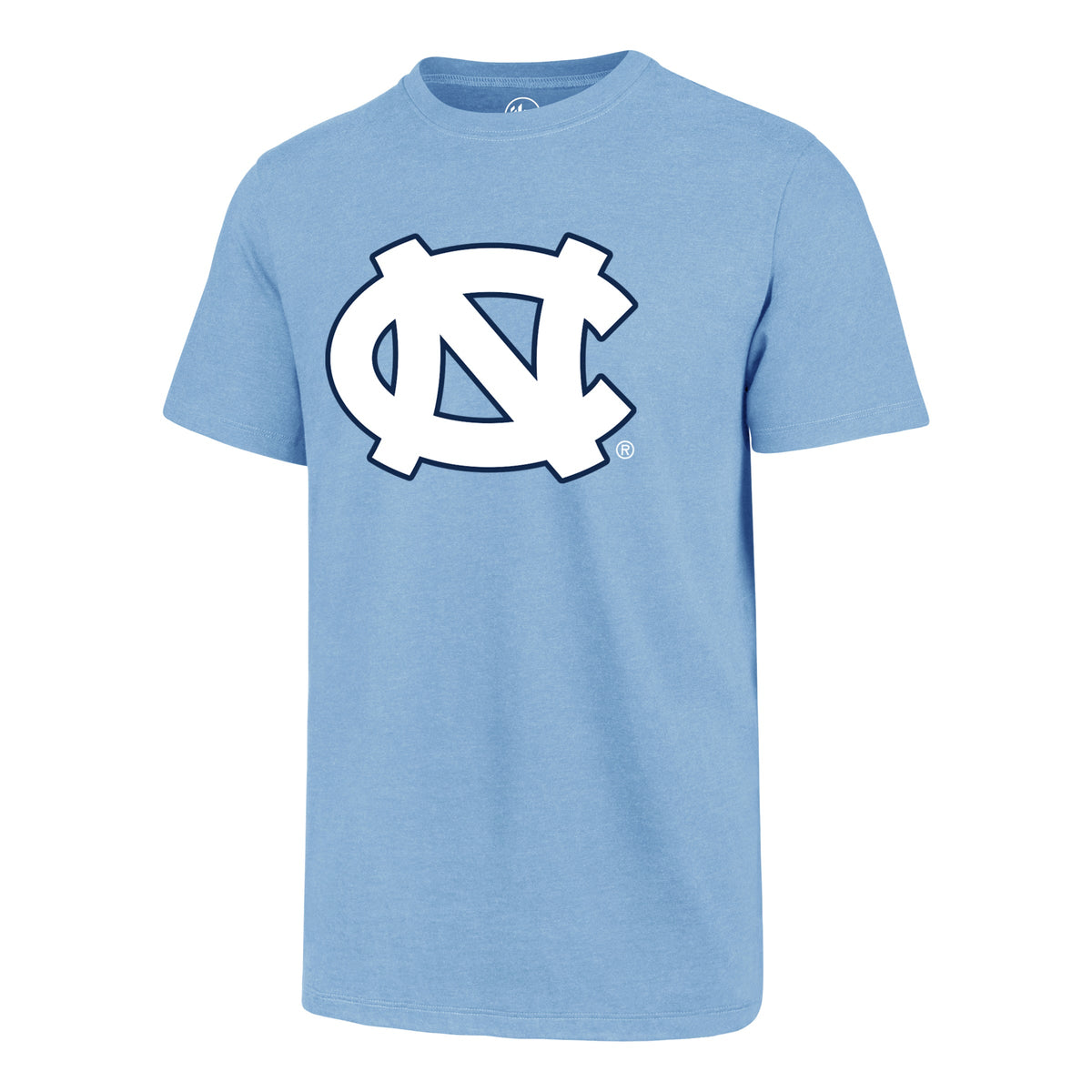 North Carolina Tar Heels NCAA 47 Brand Men Light Blue Primary Logo Fan T-Shirt product image 1, provided for visual