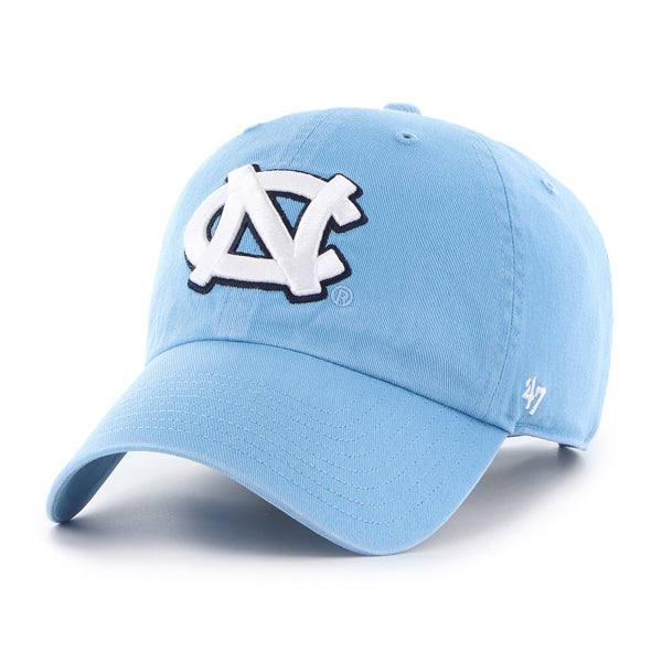 North Carolina Tar Heels NCAA 47 Brand Men Light Blue Clean Up Adjustable Hat product image 1, provided for visual reference