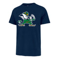Notre Dame Fighting Irish NCAA 47 Brand Men Navy Primary Logo Fan T-Shirt product image 1, provided for visual reference and