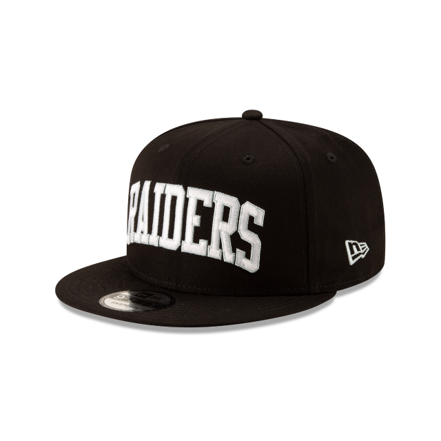 Oakland Raiders NFL New Era Men Black 9Fifty Arched Basic Snapback product image 1, provided for visual reference and