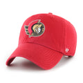 Ottawa Senators NHL 47 Brand Men Red Clean Up Adjustable Hat product image 1, provided for visual reference and product