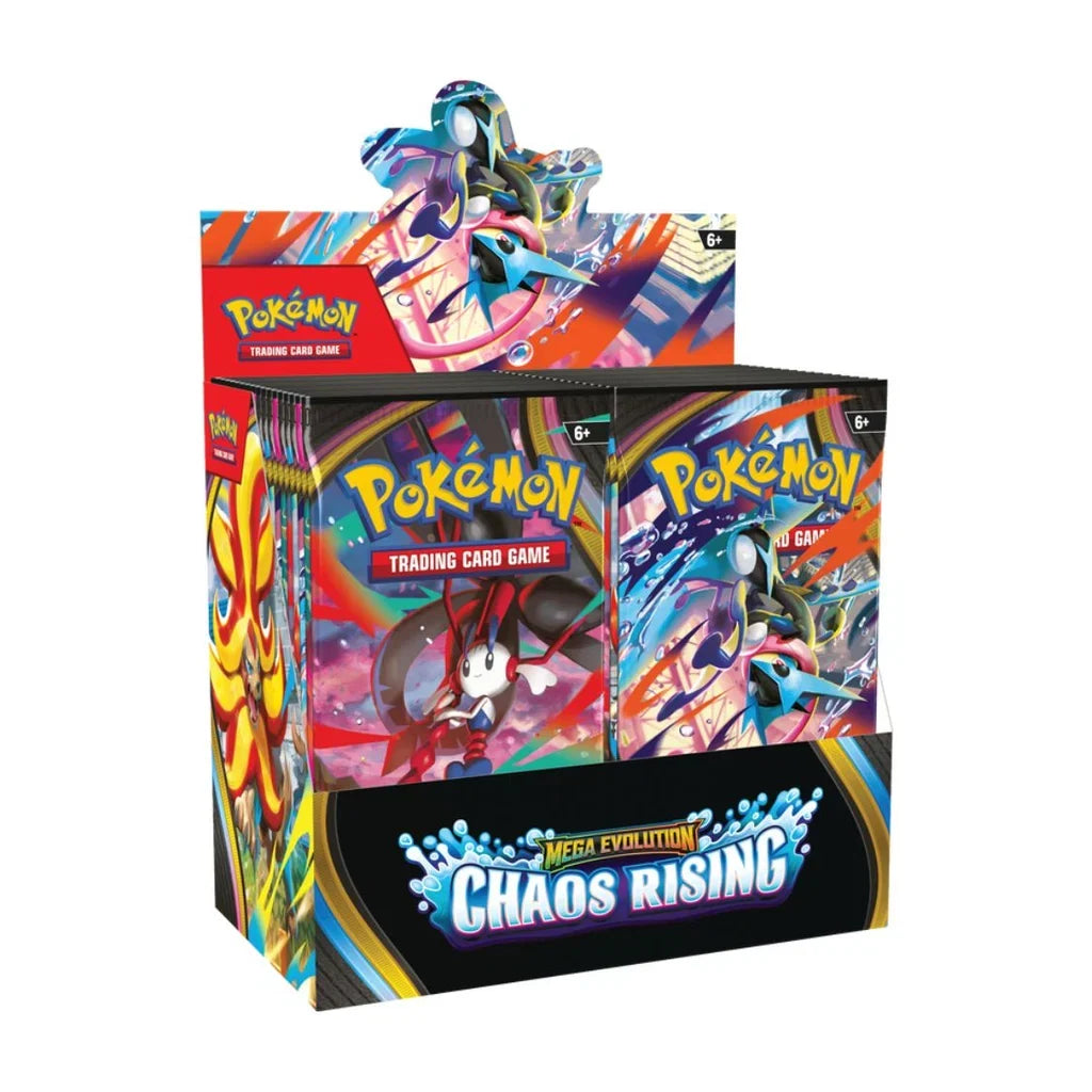 Pokémon TCG Mega Evolution ME04 Chaos Rising Booster Box Display product image 1, provided for visual reference and product